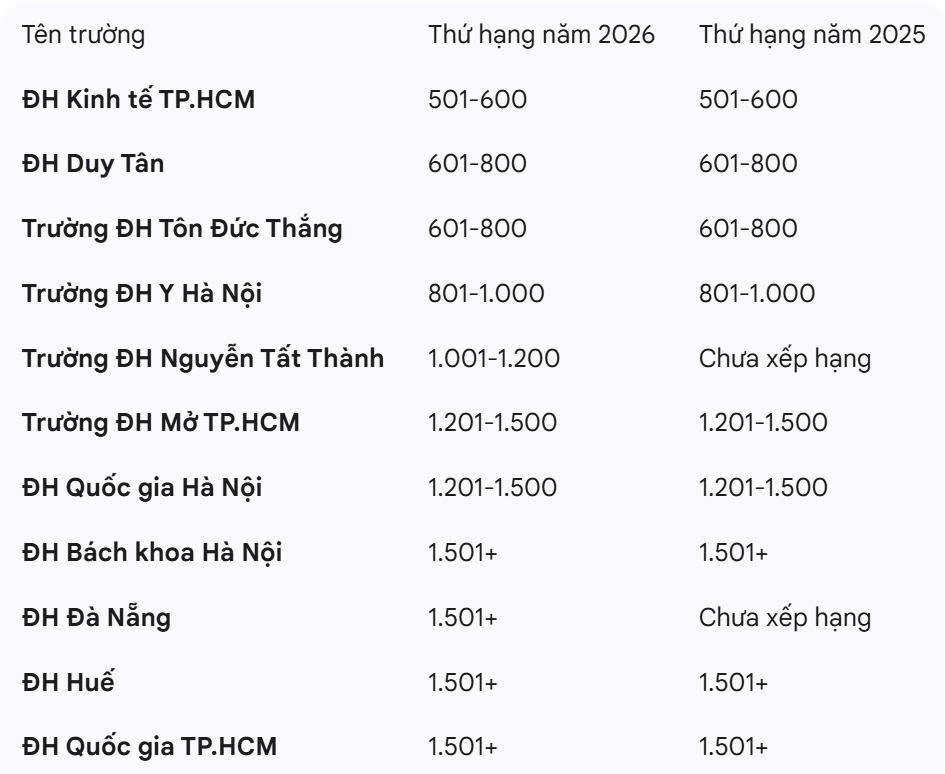 Trường ĐH Nguyễn Tất Thành lần đầu xếp hạng trong Bảng xếp hạng THE - Ảnh 2.