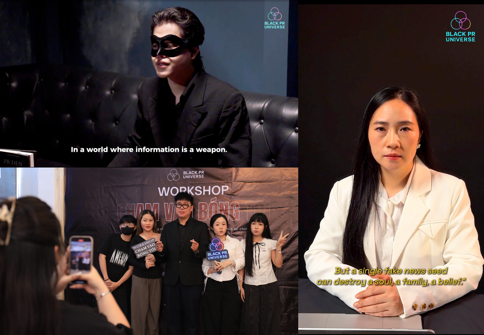 Sinh vi&ecirc;n ng&agrave;nh truyền th&ocirc;ng học tập s&aacute;ng tạo c&ugrave;ng dự &aacute;n Black PR Universe - Ảnh 2.
