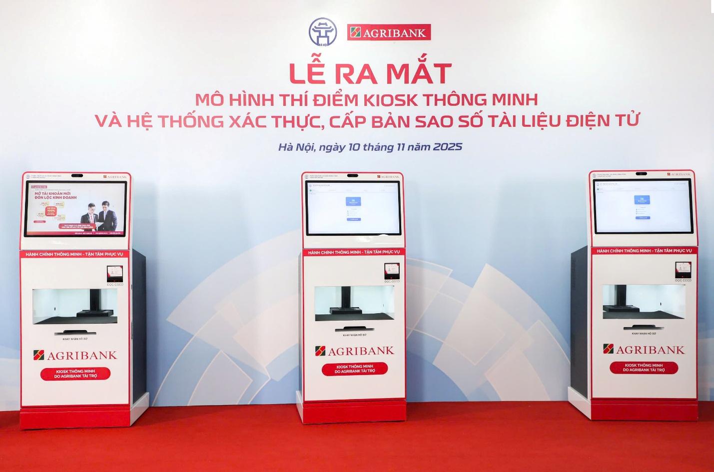 Agribank t&agrave;i trợ Kiosk th&ocirc;ng minh - bước tiến mới trong cải c&aacute;ch h&agrave;nh ch&iacute;nh - Ảnh 1.