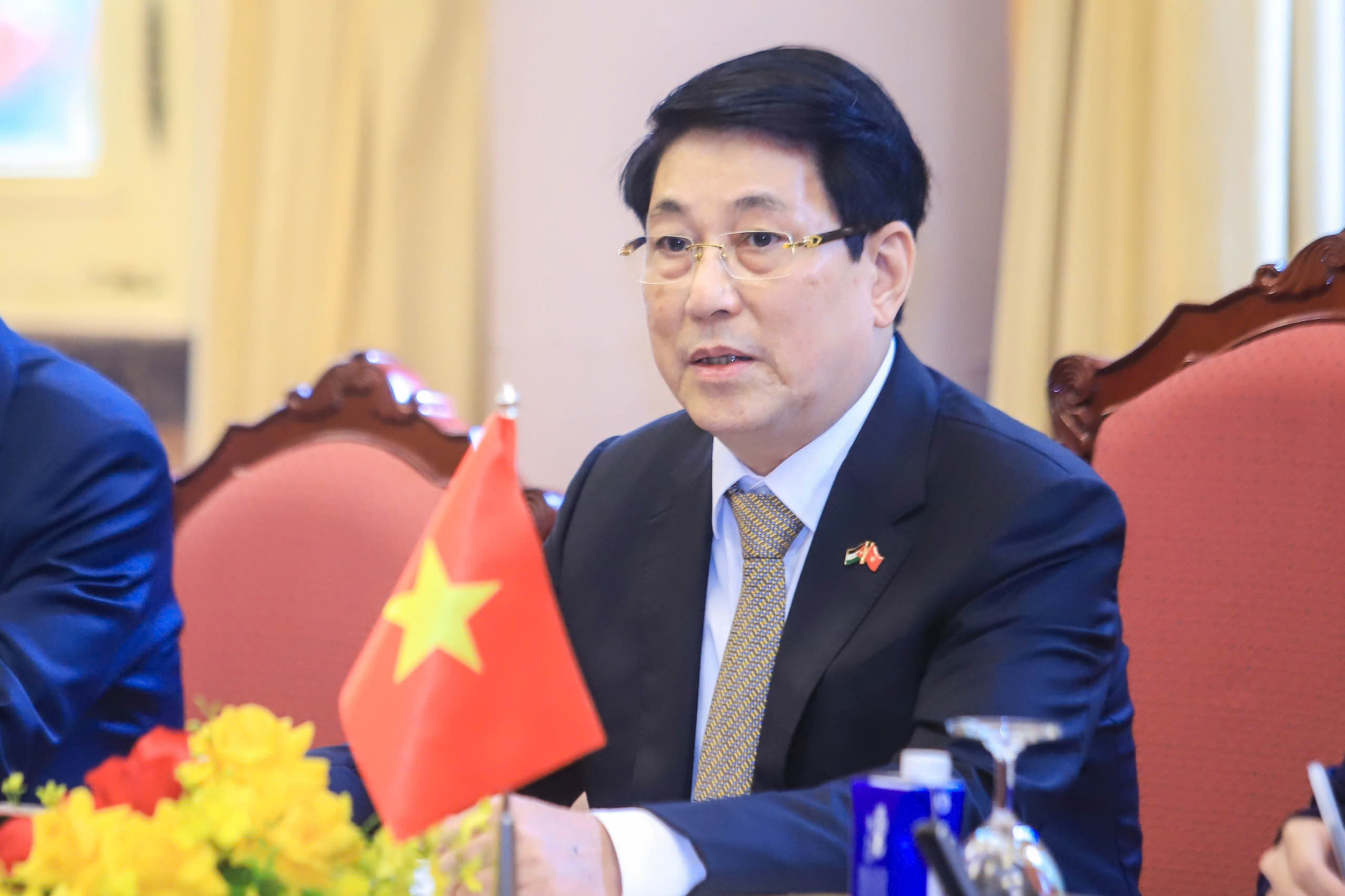Chủ tịch nước Lương Cường chủ tr&igrave; lễ đ&oacute;n ch&iacute;nh thức Quốc vương Jordan - Ảnh 17.