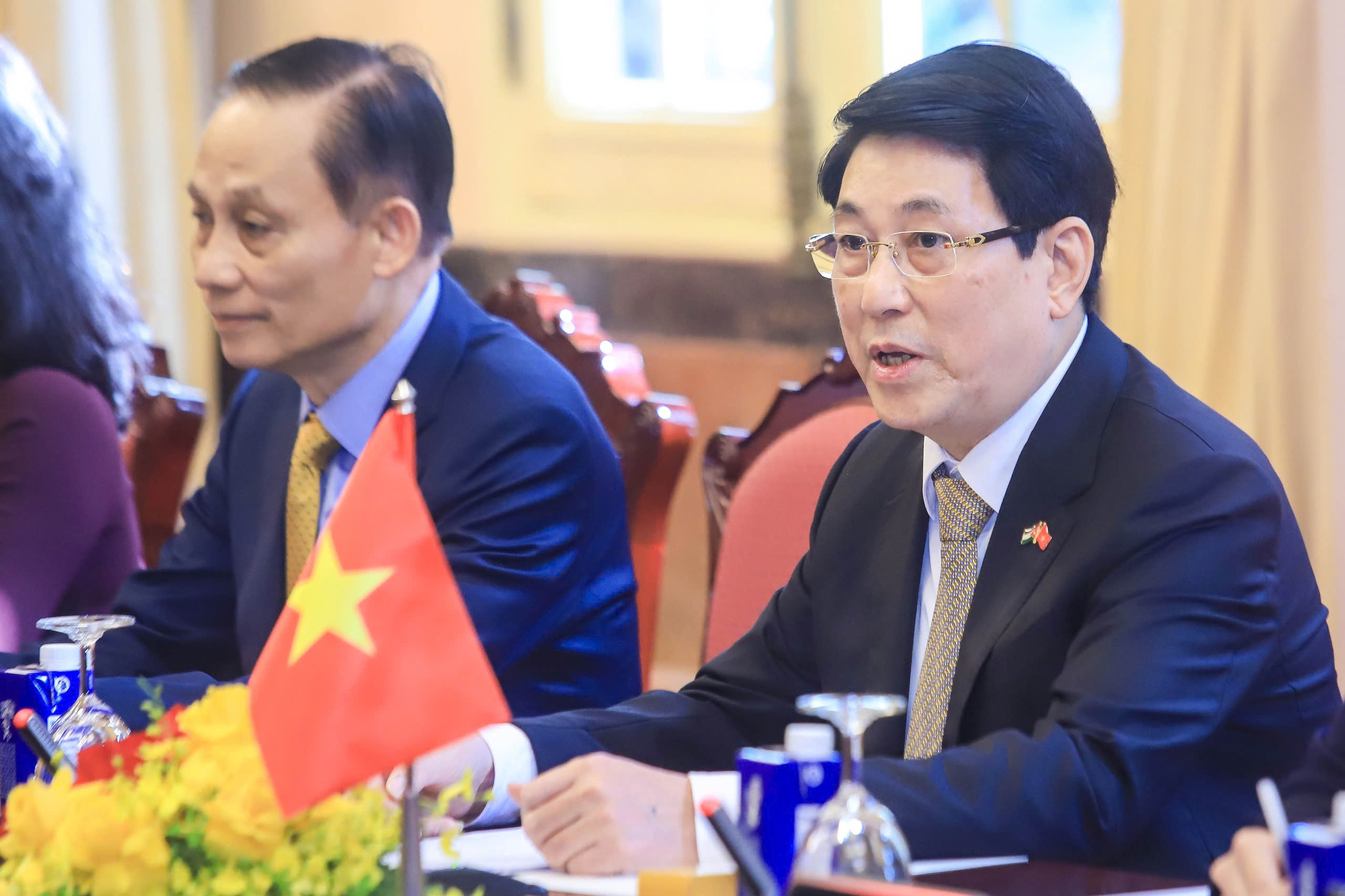 Chủ tịch nước Lương Cường chủ tr&igrave; lễ đ&oacute;n ch&iacute;nh thức Quốc vương Jordan - Ảnh 16.