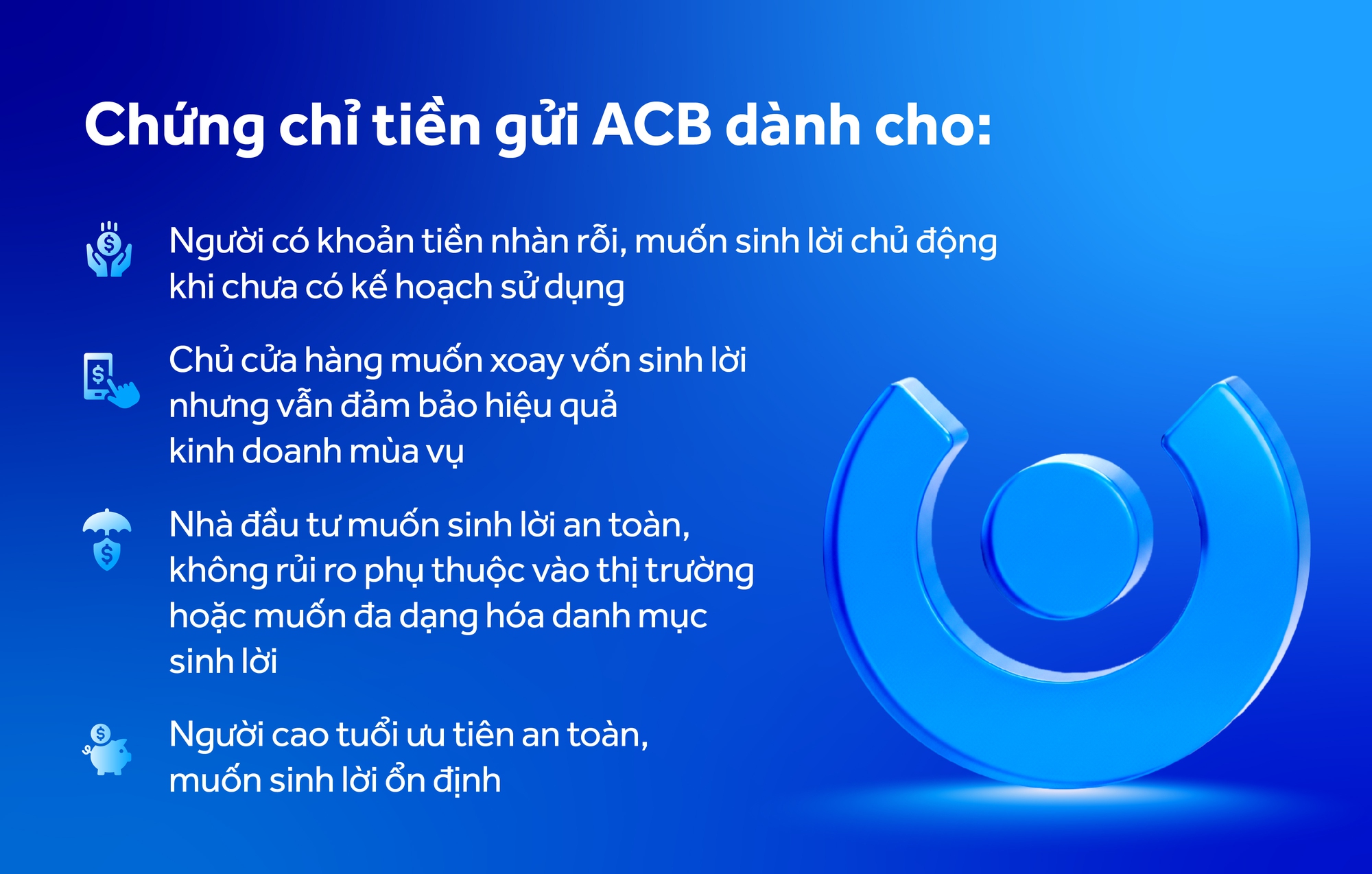 Chứng chỉ tiền gửi ACB: Sinh lời từ &ldquo;thời gian v&agrave;ng&rdquo; - Ảnh 2.