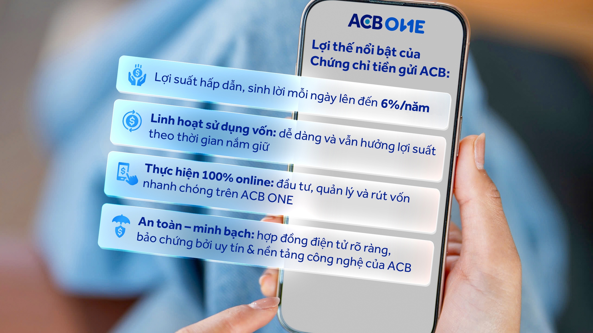 Chứng chỉ tiền gửi ACB: Sinh lời từ &ldquo;thời gian v&agrave;ng&rdquo; - Ảnh 3.