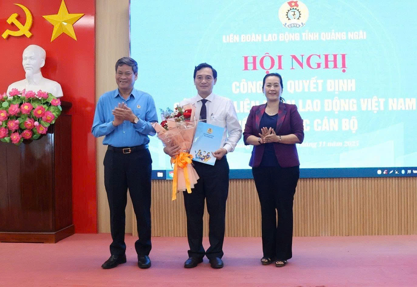 Quảng Ng&atilde;i c&oacute; t&acirc;n Chủ tịch LĐLĐ - Ảnh 1.