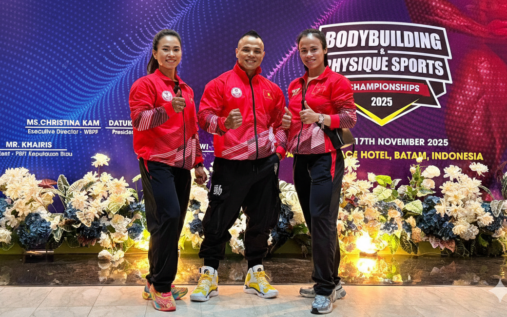 Thể hình Việt Nam lập kỳ tích "hat-trick vàng" vô địch thế giới