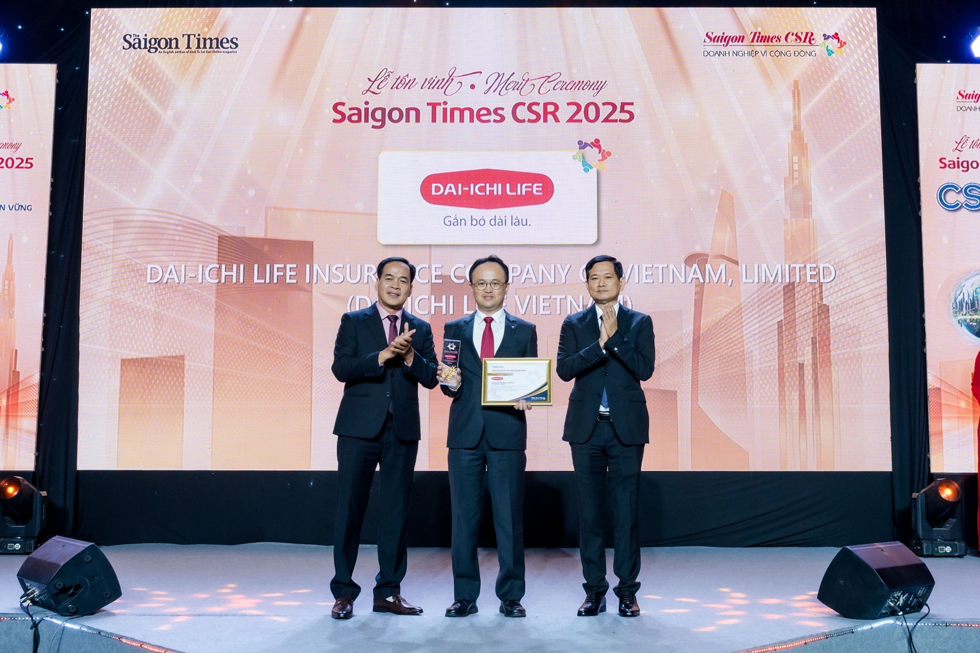 Dai-ichi Life Việt Nam được vinh danh &ldquo;Doanh nghiệp v&igrave; cộng đồng - Saigon Times CSR&rdquo; - Ảnh 1.