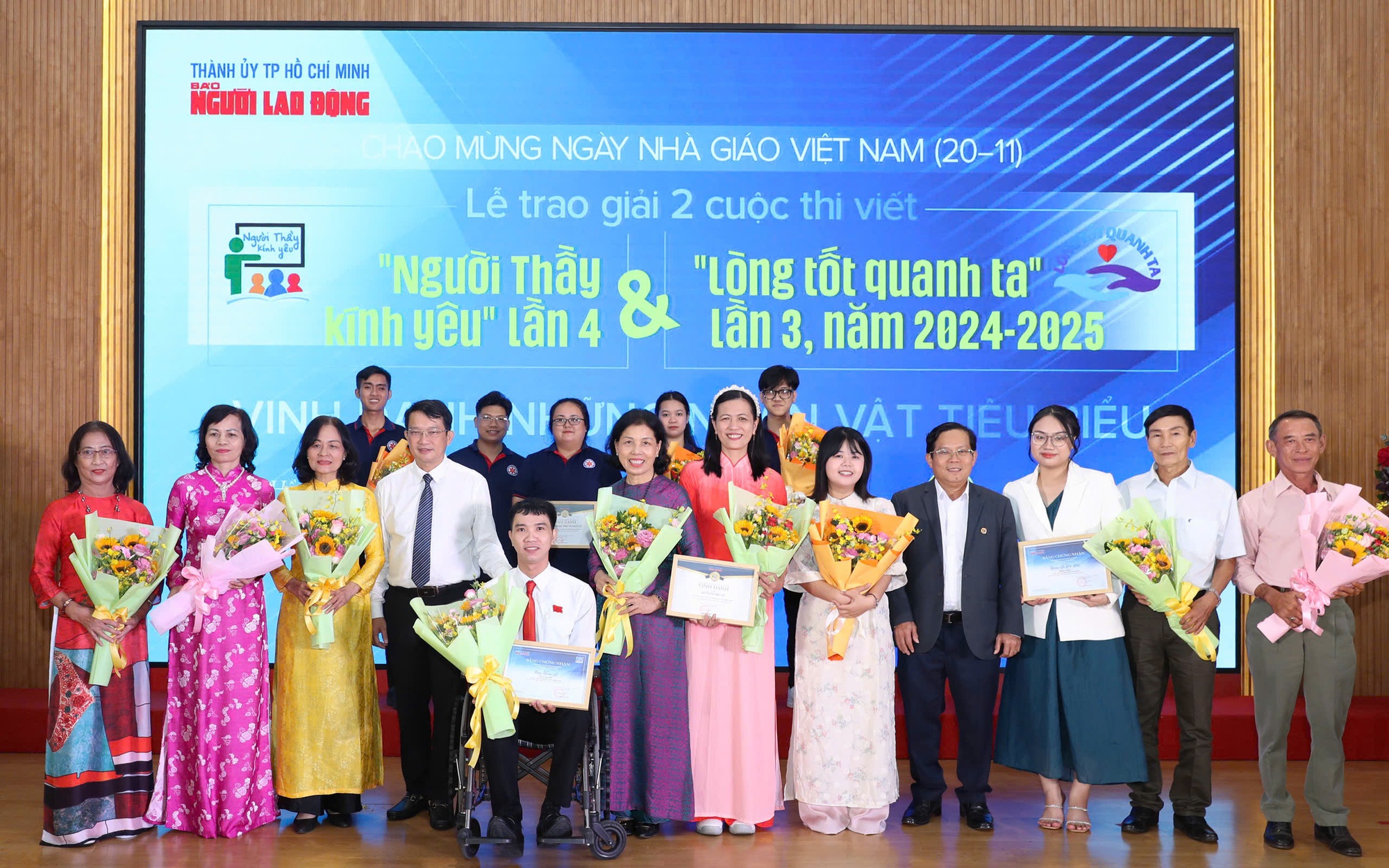 Trao giải "Người Thầy kính yêu" và "Lòng tốt quanh ta": Âm thầm cống hiến, miệt mài gieo chữ