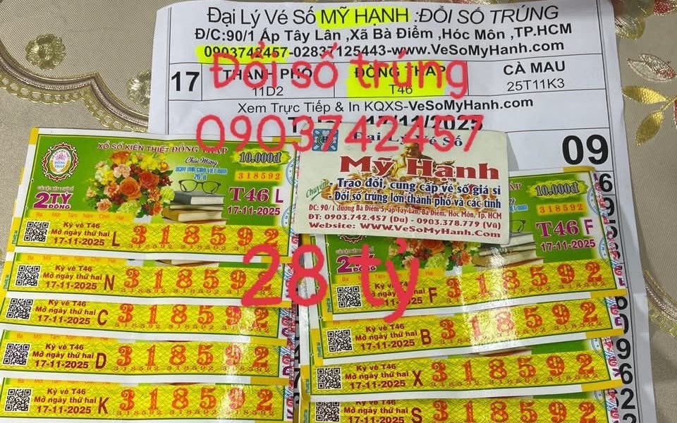 Một người trúng đặc biệt 28 tỉ đồng ở Tây Ninh, liền đổi thưởng trong đêm tại TP HCM