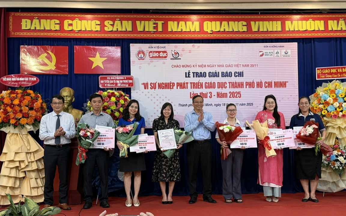 Báo Người Lao Động đoạt 2 giải báo chí "Vì sự nghiệp phát triển giáo dục TP HCM"