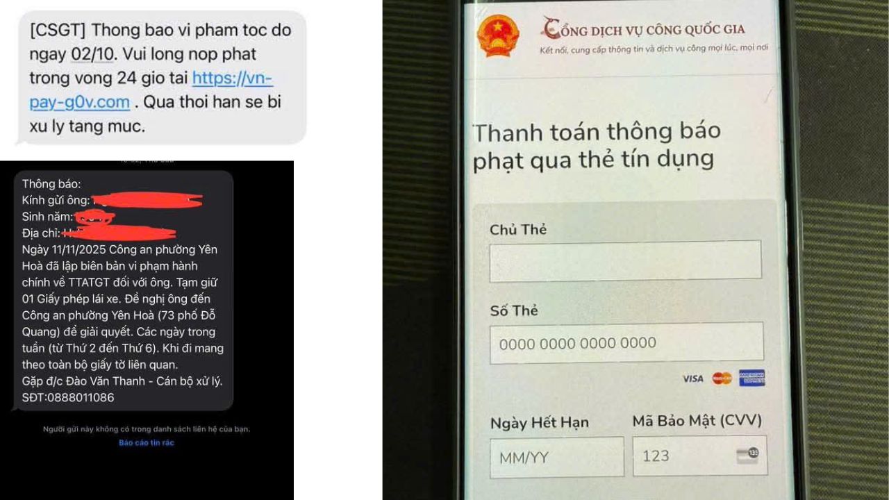 Cộng đồng mạng x&ocirc;n xao tin nhắn của phạt nguội nộp gấp của CSGT - Ảnh 2.