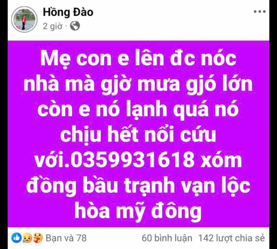 Ám ảnh clip cầu cứu của 3 mẹ con trên nóc nhà giữa lũ lụt Đắk Lắk - Ảnh 1.