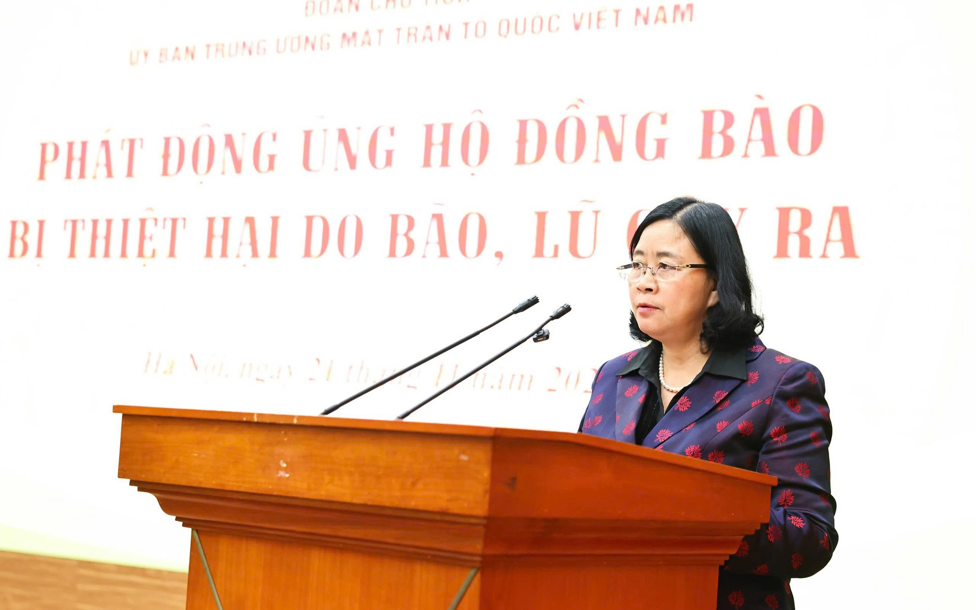 Kêu gọi toàn dân ủng hộ đồng bào các tỉnh miền Trung, Tây Nguyên bị thiệt hại nặng nề do mưa lũ
