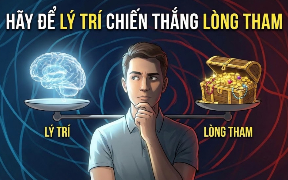 Hãy để lý trí chiến thắng lòng tham