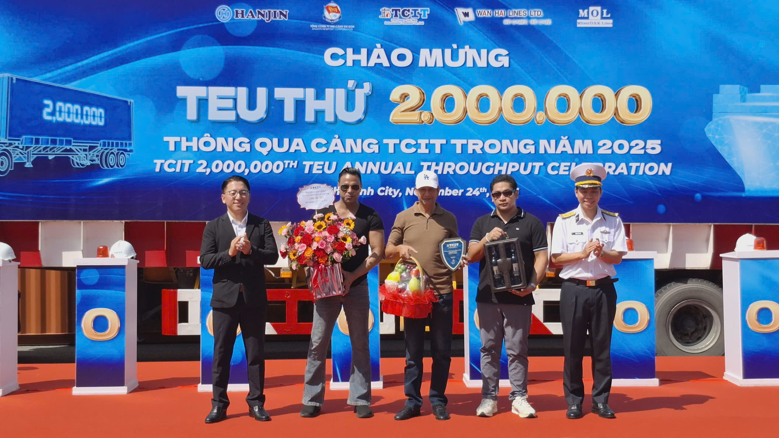 Cảng Quốc tế T&acirc;n Cảng - C&aacute;i M&eacute;p vượt mốc 2 triệu TEU lần thứ ba - Ảnh 2.