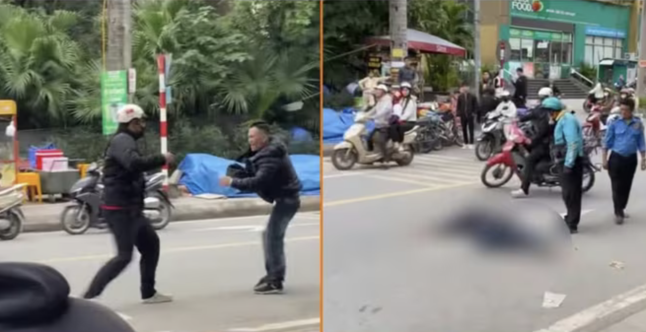 Va chạm giao thông nghiêm trọng , nam thanh niên hành hung người đàn ông bất tỉnh - Ảnh 2.