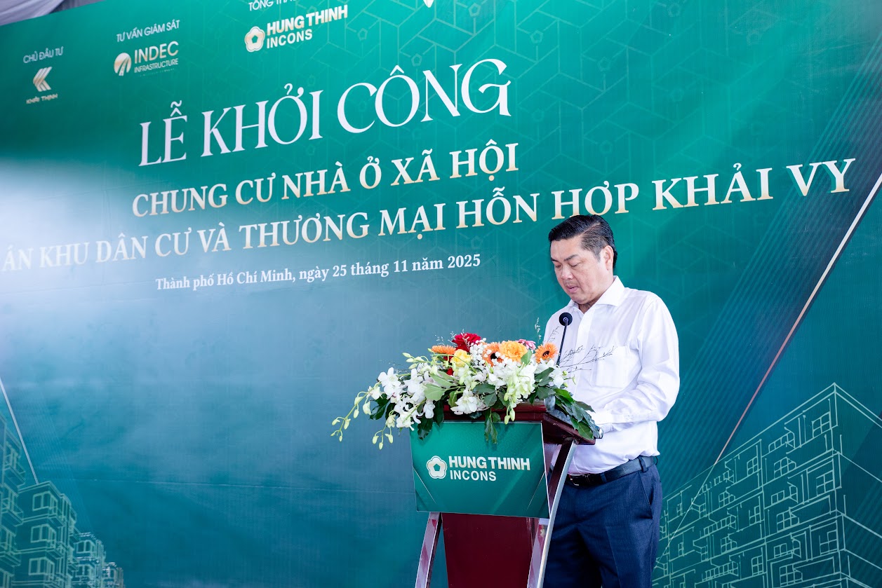 Khởi c&ocirc;ng x&acirc;y dựng hơn 300 căn nh&agrave; ở x&atilde; hội tại phường Ph&uacute; Thuận, TP HCM - Ảnh 2.