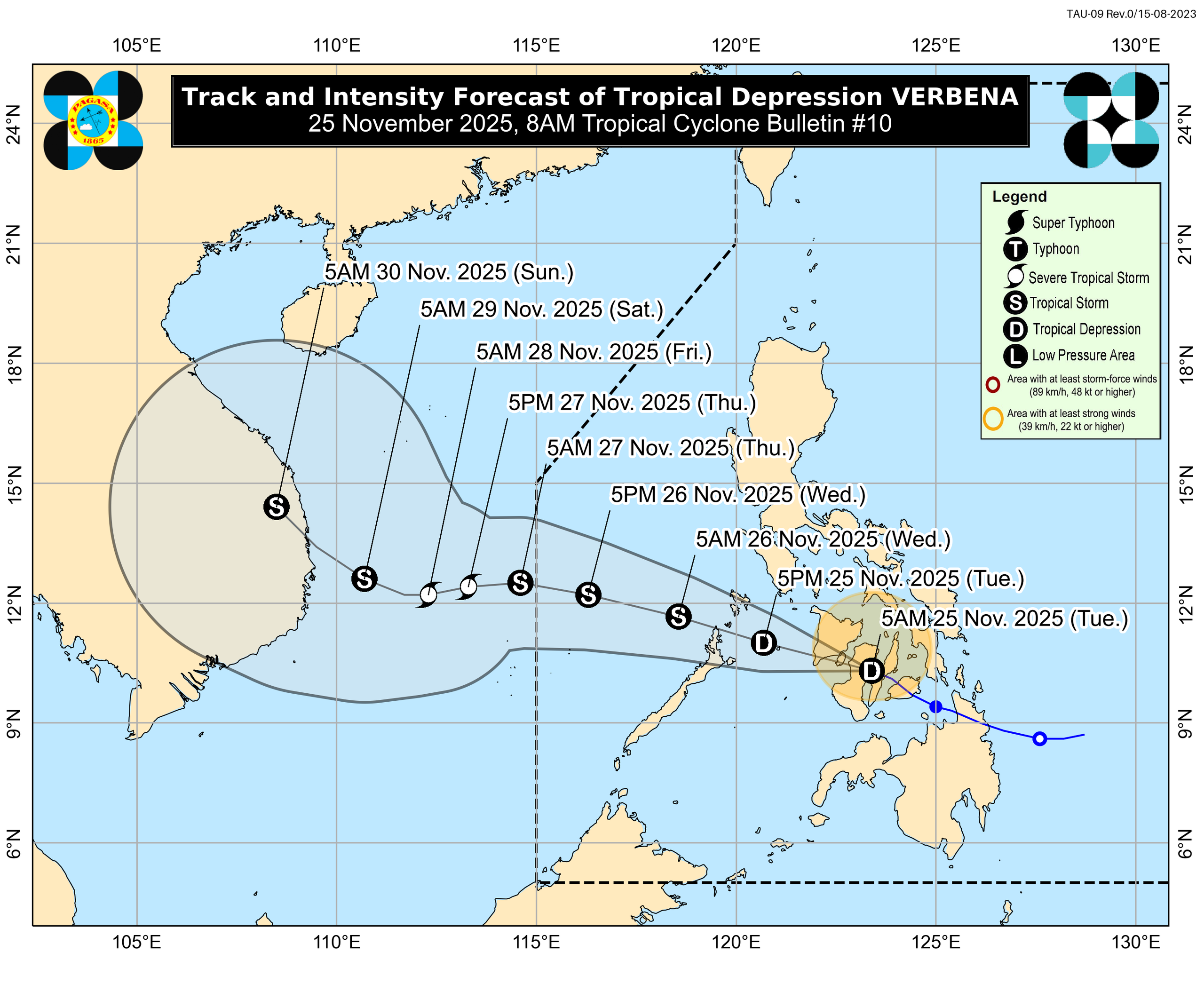 "Mầm" bão số 15 mạnh thêm, Philippines ra cảnh báo mới - Ảnh 1.