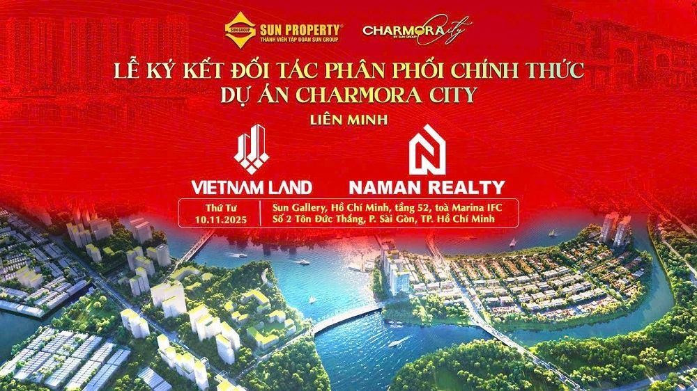 Vietnam Land k&yacute; kết hợp t&aacute;c chiến lược ph&acirc;n phối dự &aacute;n đ&ocirc; thị Charmora City - Ảnh 1.