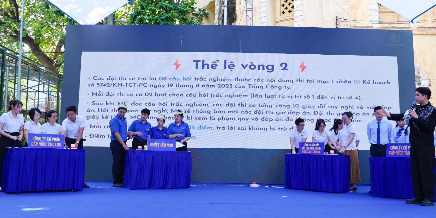 Sôi nổi chung kết Hội thi Tìm hiểu Pháp luật 2025 tại SAWACO - Ảnh 2.