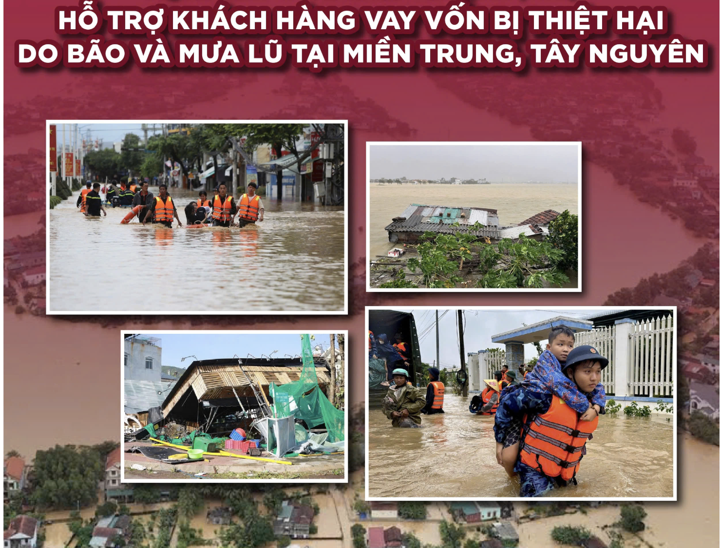Ngân hàng giảm lãi suất hỗ trợ khách hàng vùng bão , lũ miền Trung - Ảnh 2.