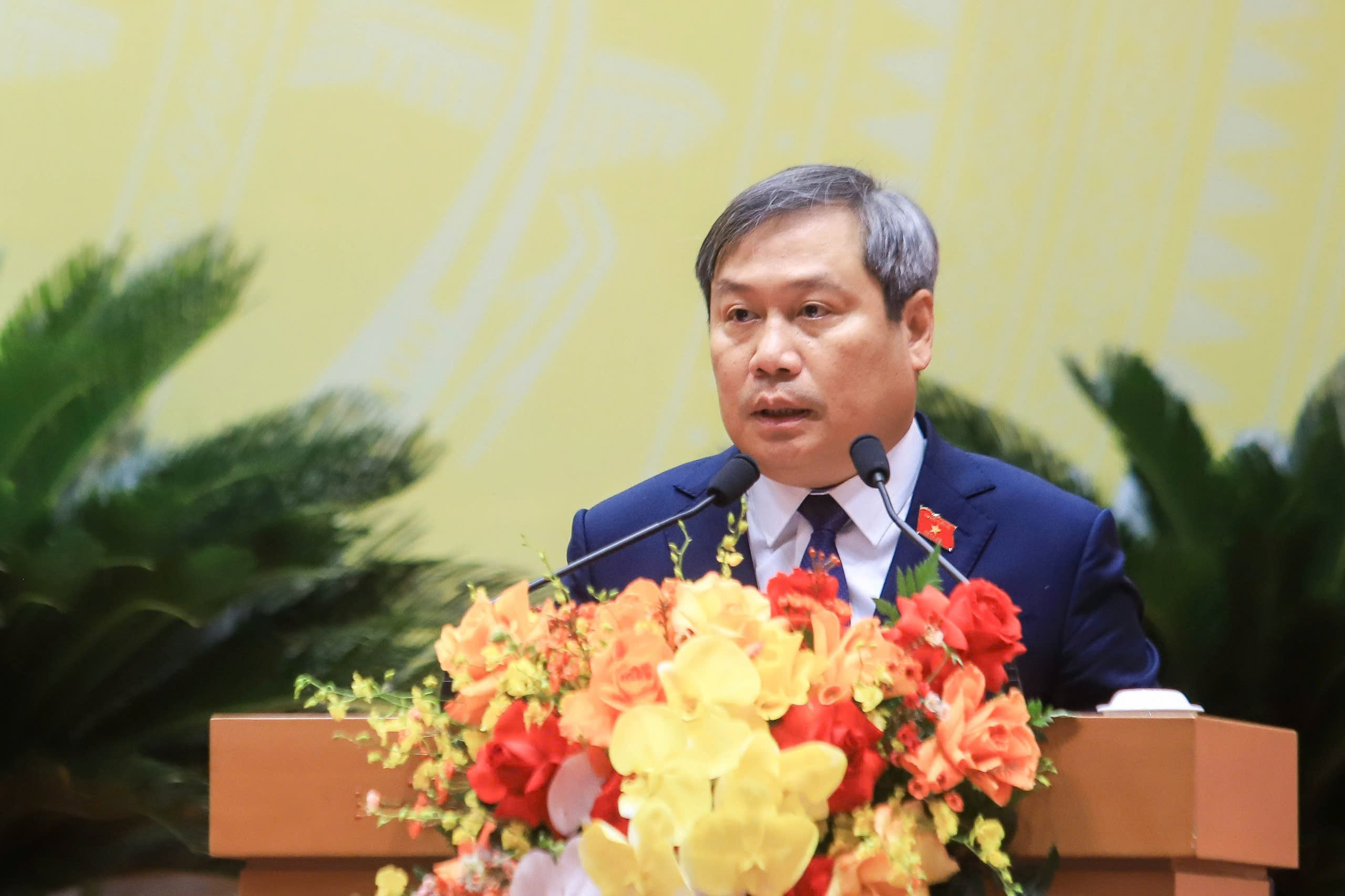 T&acirc;n Chủ tịch H&agrave; Nội Vũ Đại Thắng Cam kết ph&aacute;t triển kinh tế - x&atilde; hội hiệu quả - Ảnh 1.
