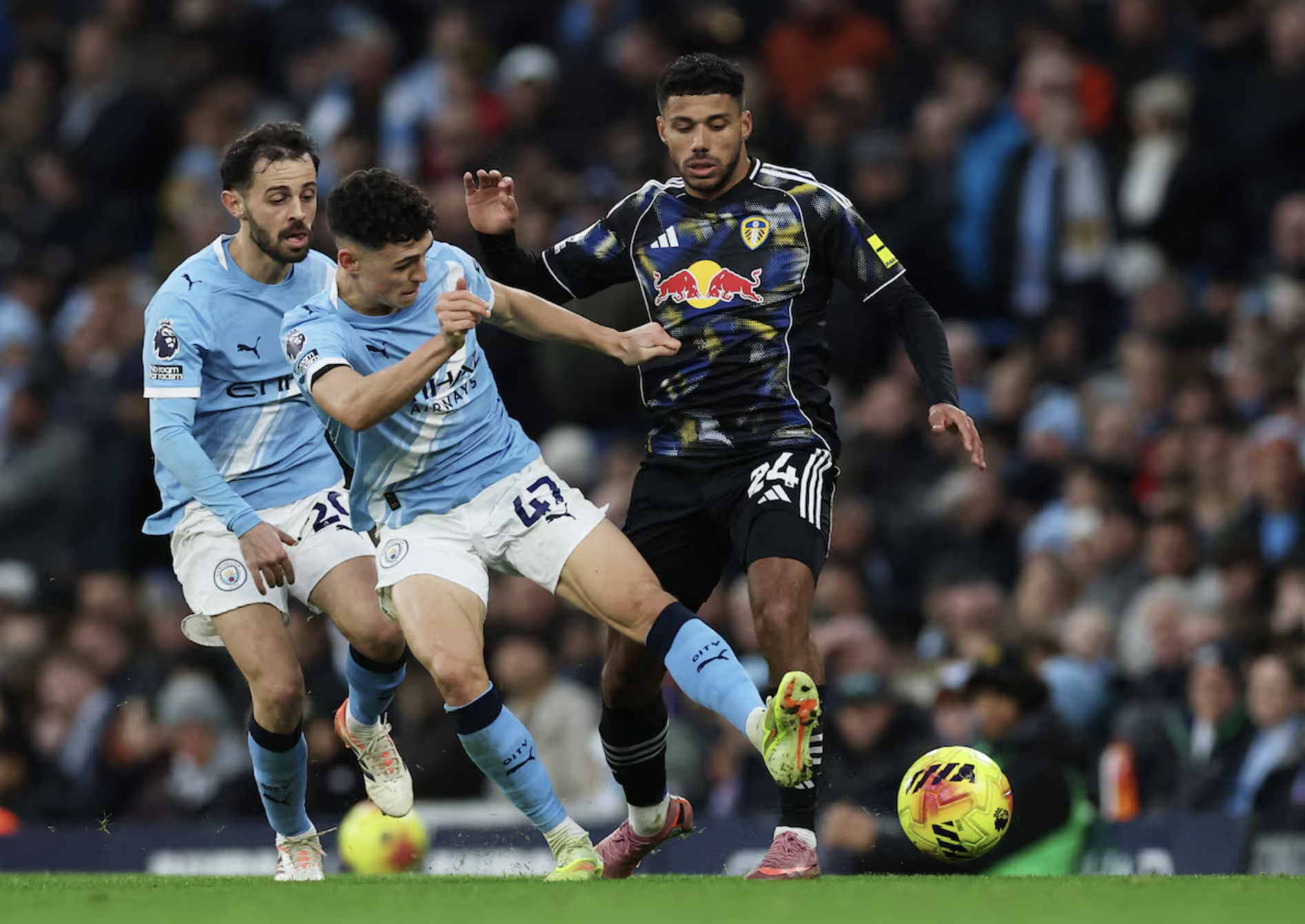 Phil Foden cứu rỗi, Man City chật vật đ&aacute;nh bại Leeds United - Ảnh 1.