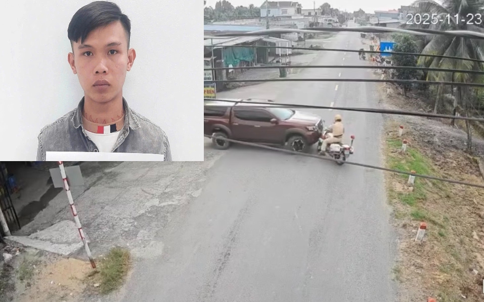Vụ lái xe bán tải tông CSGT rồi bỏ trốn: Tạm giữ tài xế Nguyễn Võ Hoài Nhớ