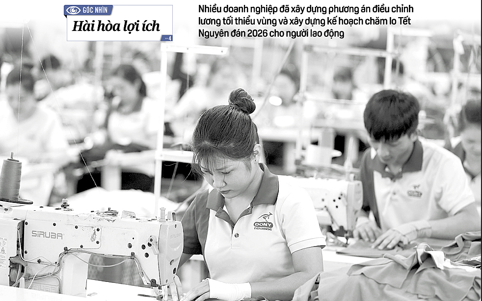 Báo in ngày 1-12: Sớm lo lương, thưởng Tết cho người lao động