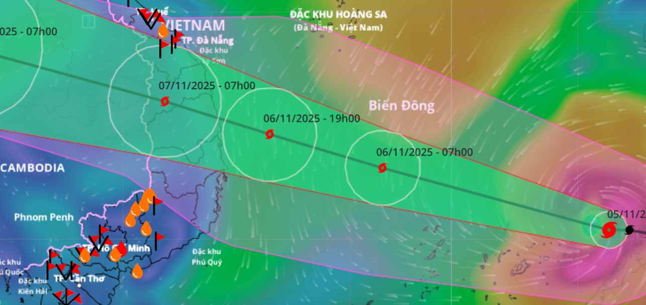 B&atilde;o Kalmaegi mạnh l&ecirc;n cấp 14 giật cấp 17 khi v&agrave;o Biển Đ&ocirc;ng - Ảnh 1.