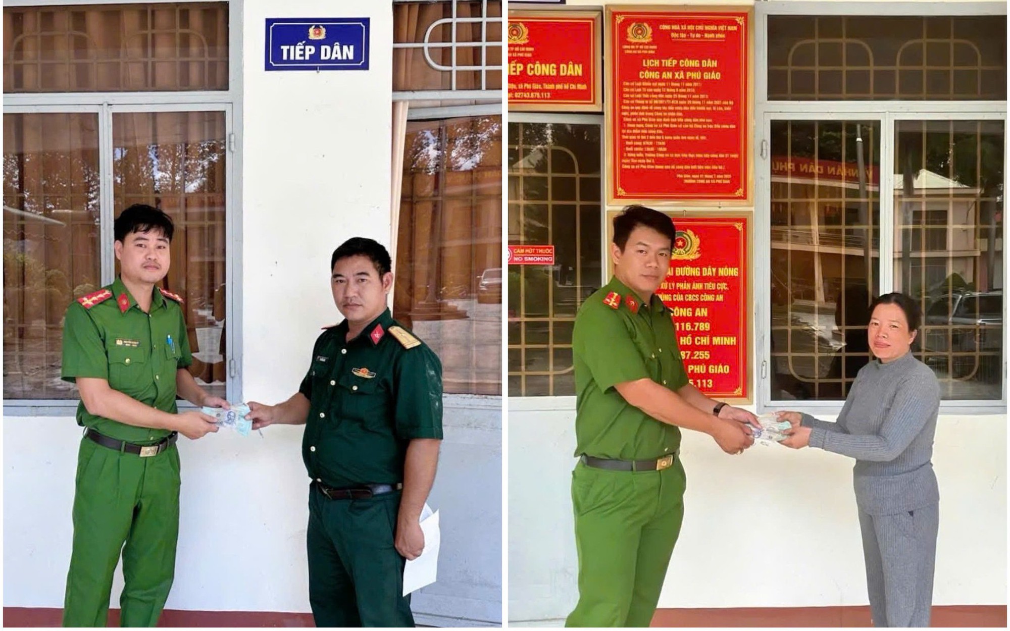 Chiến sĩ nhặt được hơn 20 triệu đồng lập tức đến công an xã tìm người trả lại