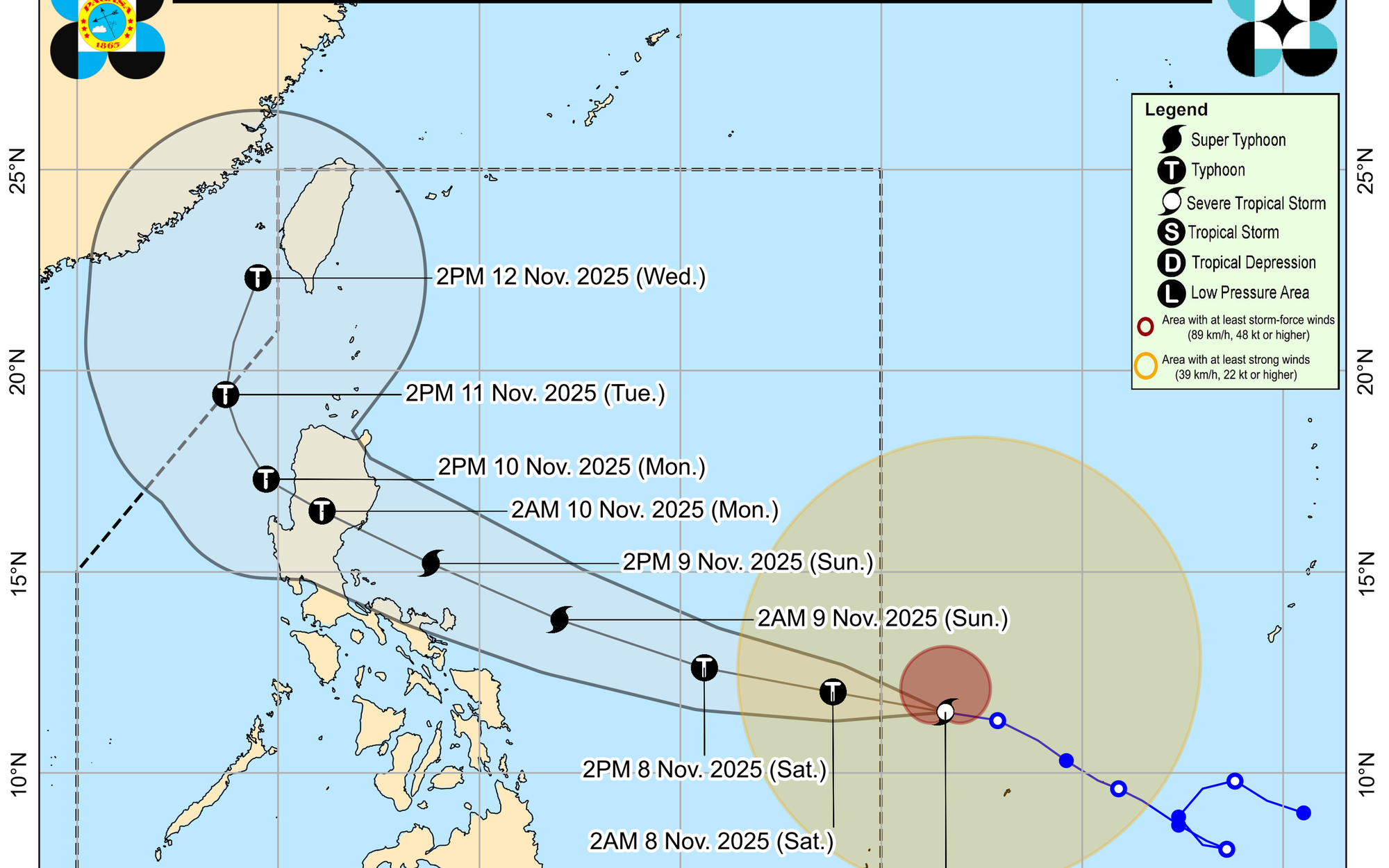 Philippines cảnh báo đáng lo ngại về bão Fung Wong - Phượng Hoàng