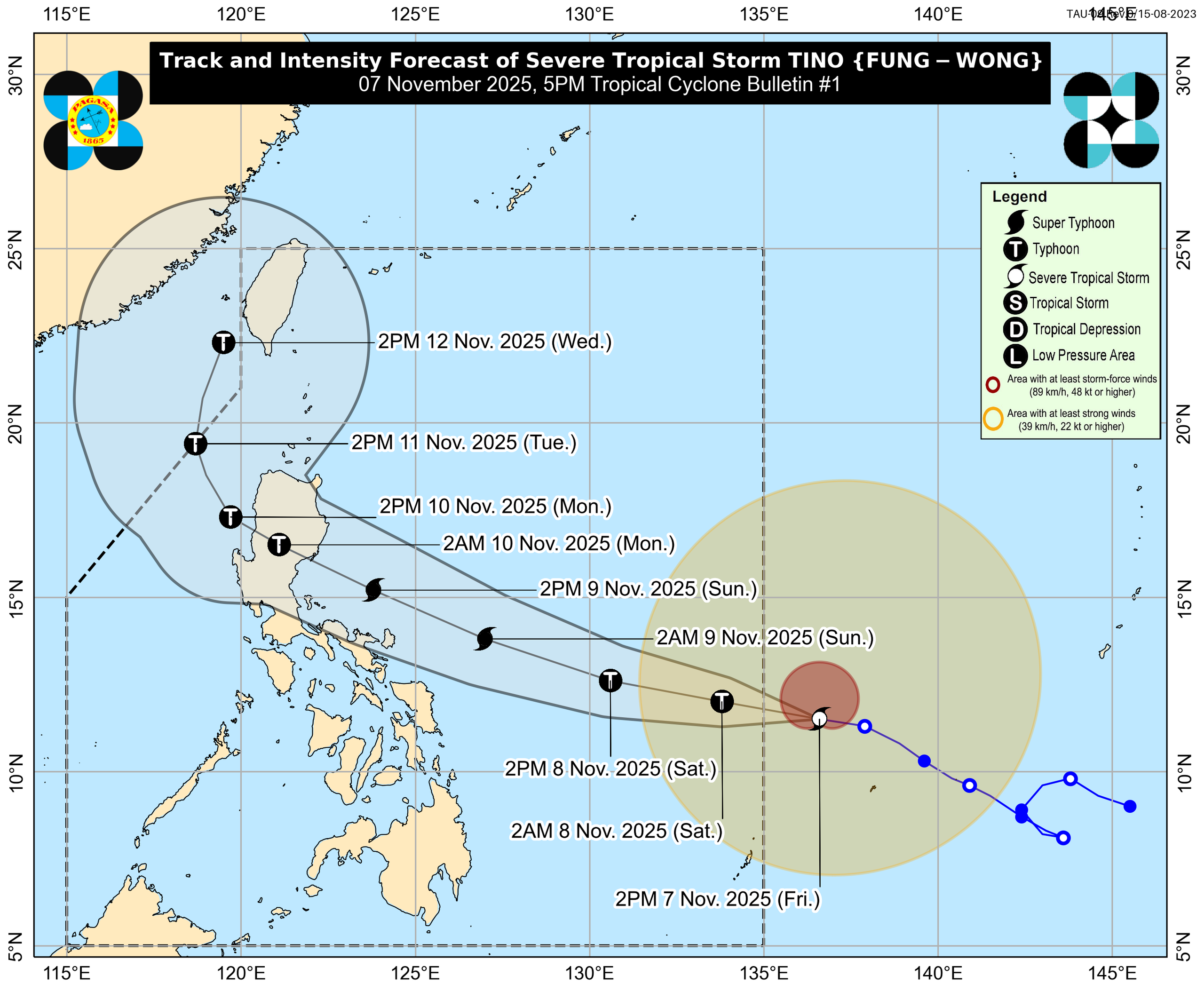Philippines: Fung Wong (Phượng Ho&agrave;ng) c&oacute; thể th&agrave;nh si&ecirc;u b&atilde;o tối 8-11 - Ảnh 1.