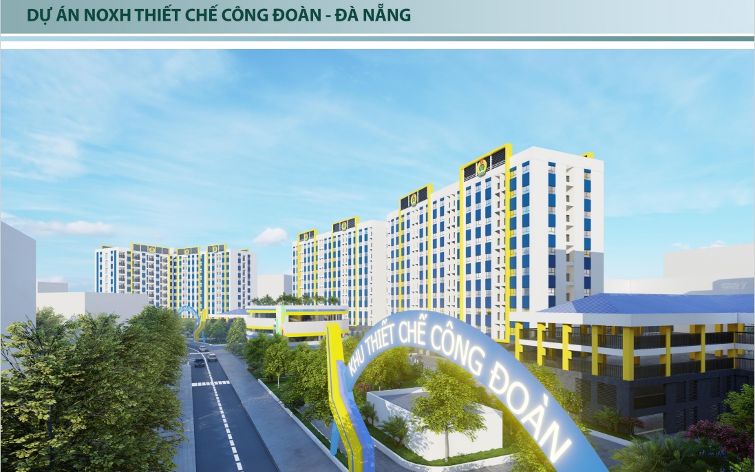 Lộ diện hình ảnh nhà ở xã hội Công đoàn 620 tỉ đồng tại Đà Nẵng - Ảnh 1.