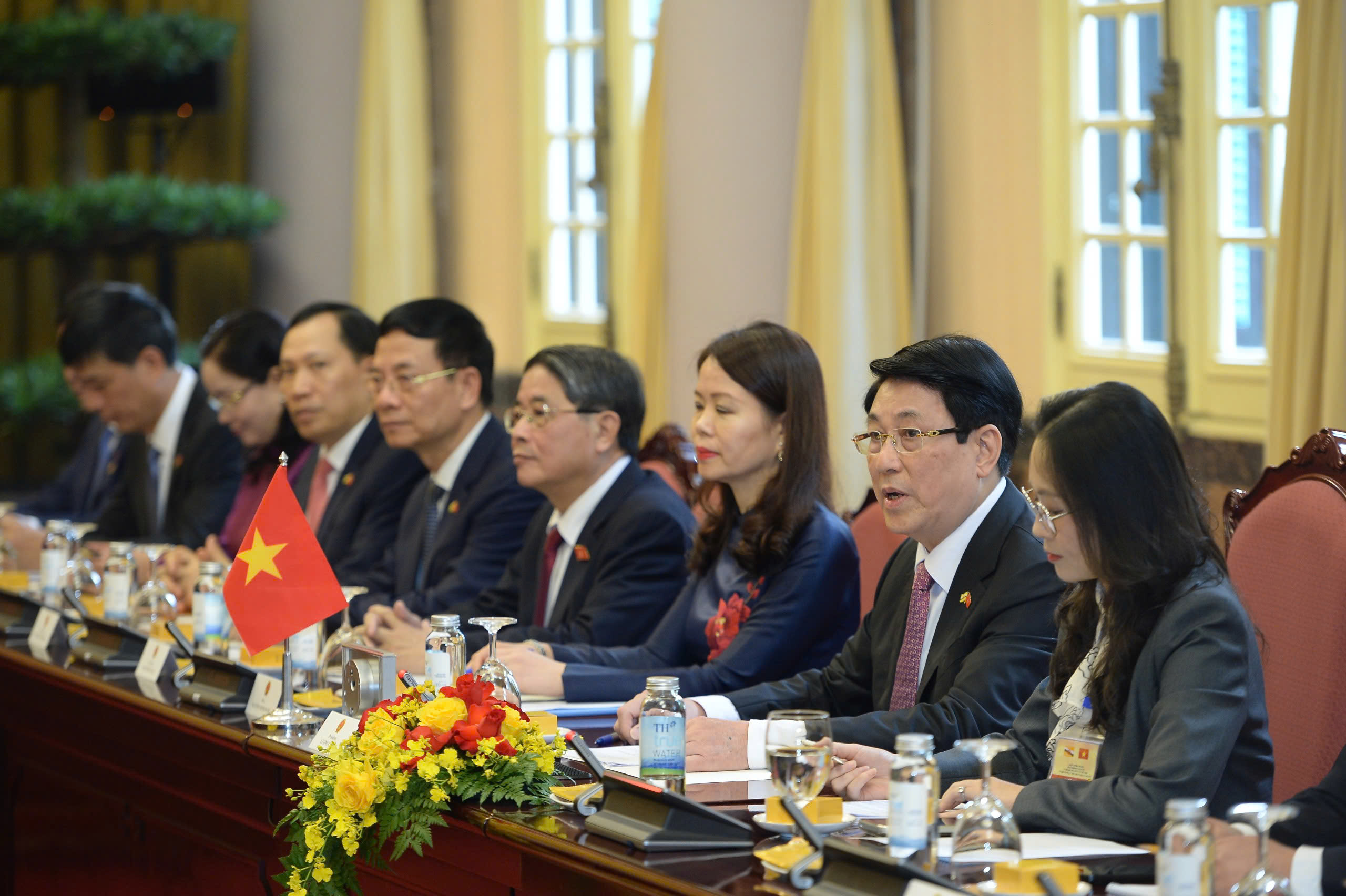 Chủ tịch nước Lương Cường chủ tr&igrave; lễ đ&oacute;n ch&iacute;nh thức Quốc vương Brunei - Ảnh 10.