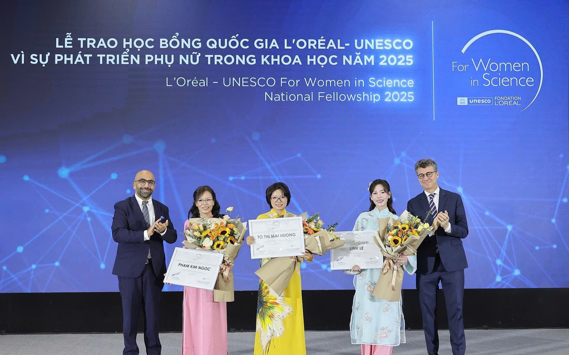 Ba nhà khoa học nữ xuất sắc Việt Nam được vinh danh