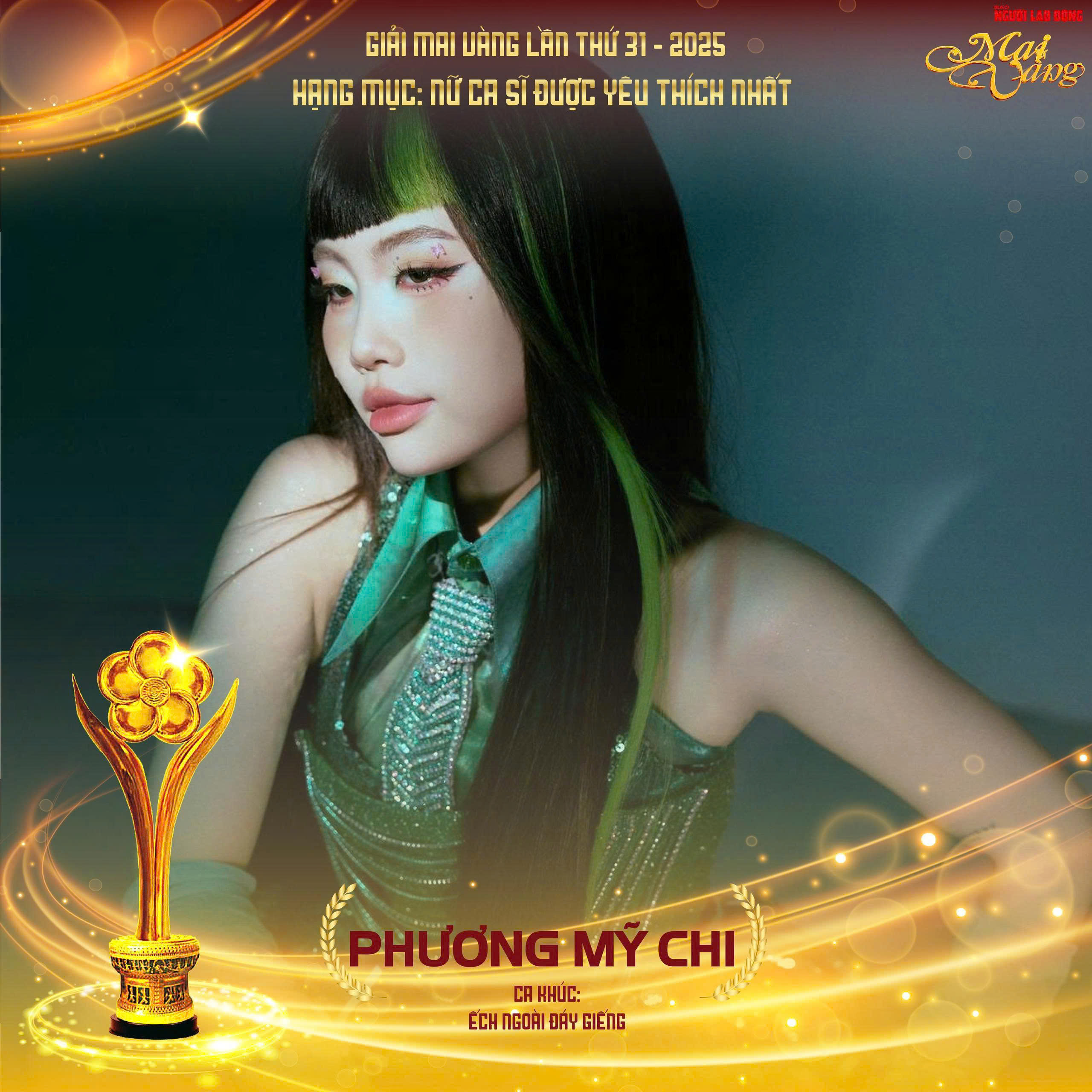 Phương Mỹ Chi là ứng viên giải Mai Vàng 31-2025 hạng mục Nữ ca sĩ được yêu thích nhất - Ảnh 1.