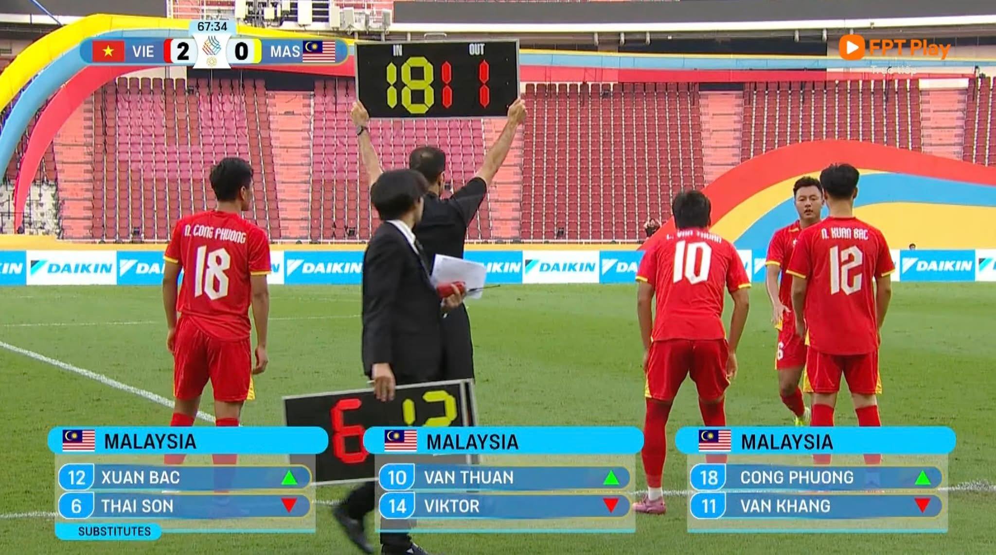 BTC SEA Games lại nhầm cờ trong trận đấu U22 Việt Nam - Ảnh 1.