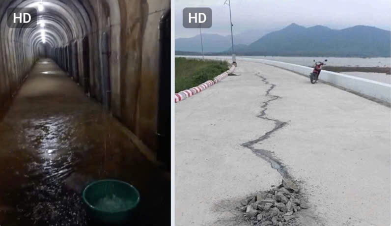 Công an vào cuộc xác minh vụ hồ chứa nước hơn 1.000 tỉ đồng vừa khánh thành đã nứt, thấm nước - Ảnh 2.