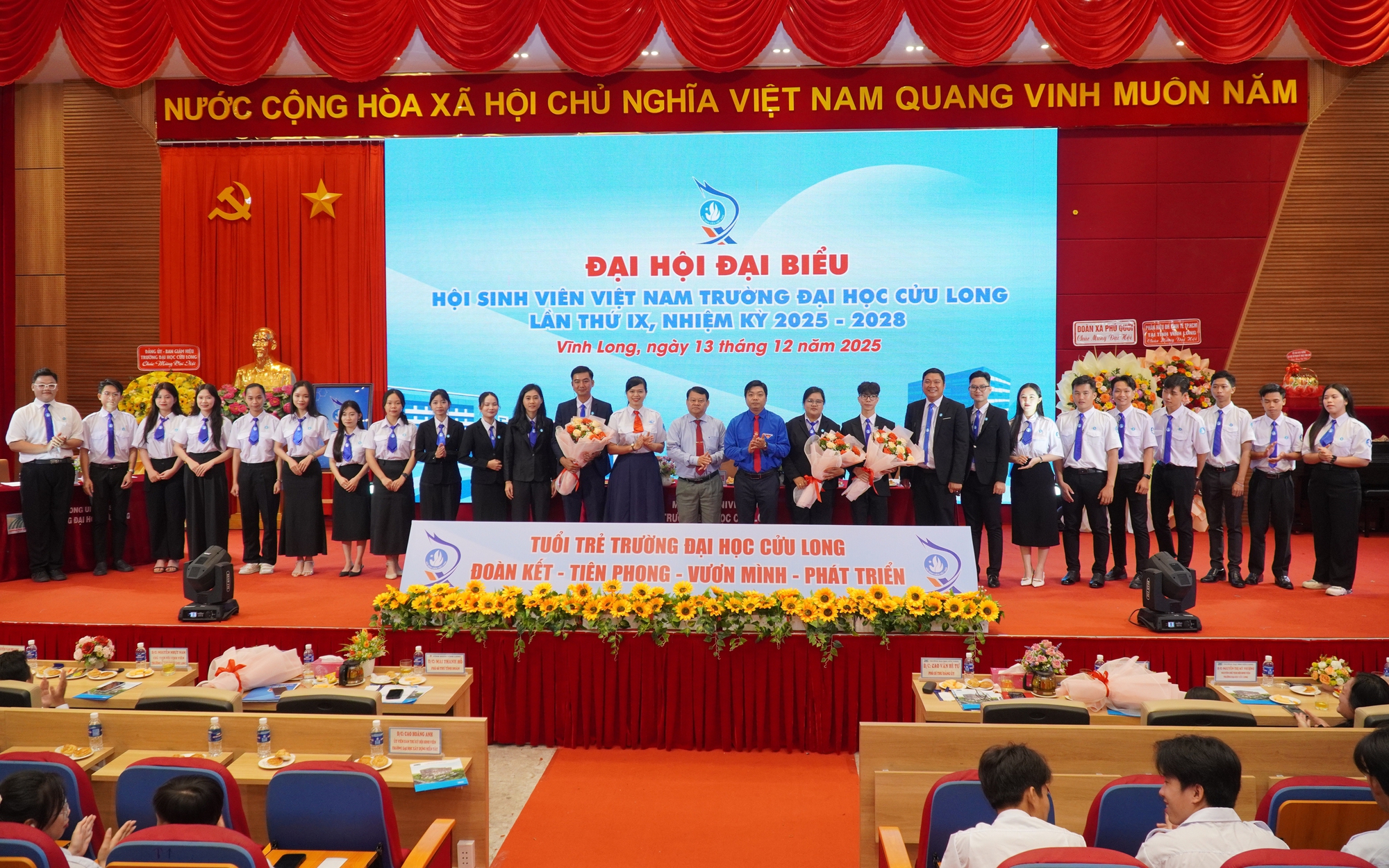 Đồng chí Thái Thị Hiền tái đắc cử Chủ tịch Hội Sinh viên Trường Đại học Cửu Long