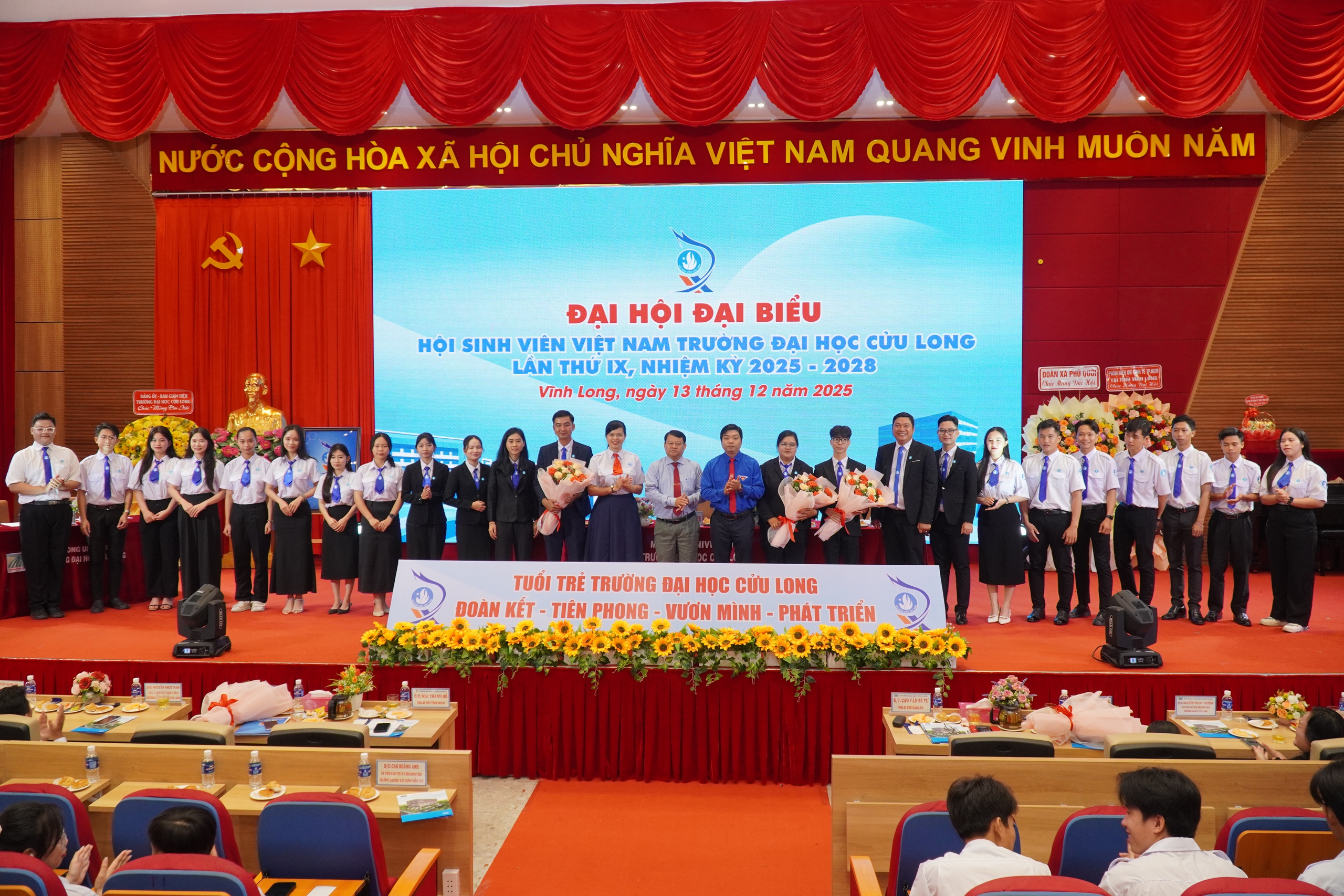 Đồng ch&iacute; Th&aacute;i Thị Hiền t&aacute;i đắc cử Chủ tịch Hội Sinh vi&ecirc;n Trường Đại học Cửu Long - Ảnh 4.