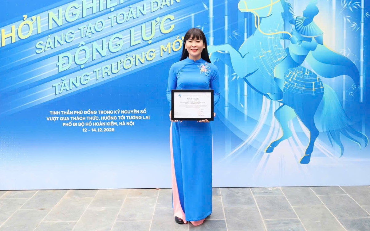 Bà Trịnh Thị Hồng Vân được vinh danh Doanh nhân Khoa học & Công nghệ tiêu biểu