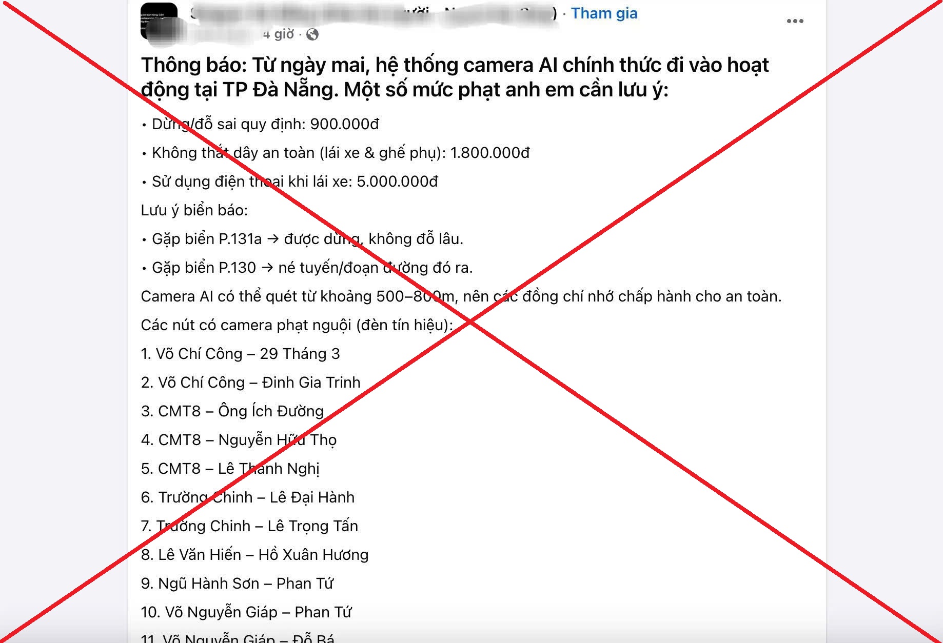 Kh&ocirc;ng c&oacute; chuyện sử dụng camera AI gi&aacute;m s&aacute;t giao th&ocirc;ng tại Đ&agrave; Nẵng từ h&ocirc;m nay - Ảnh 1.