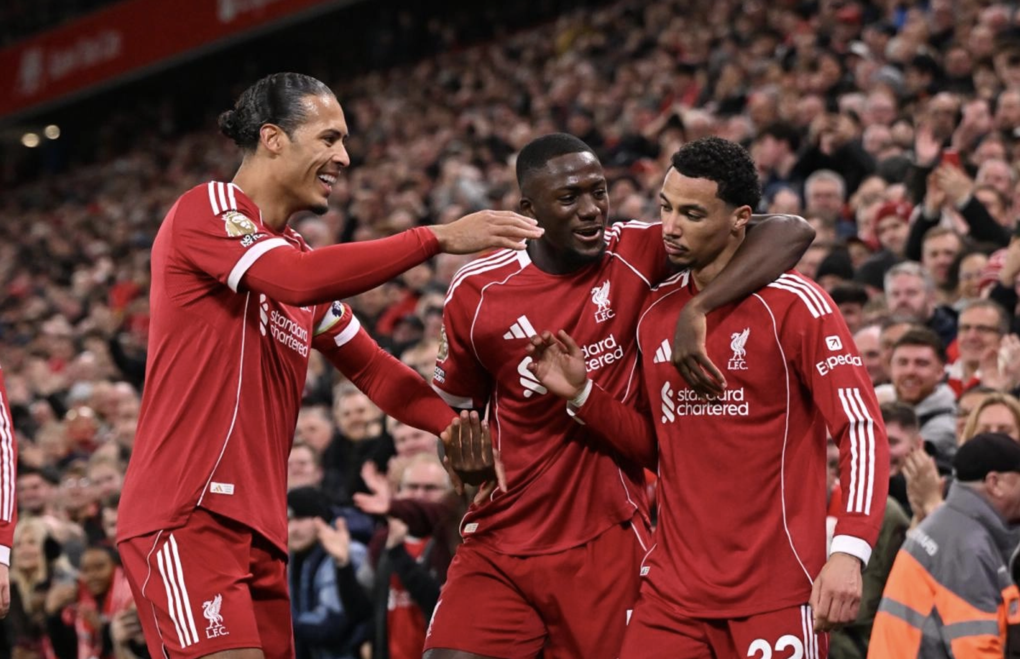 Salah trở lại, Liverpool hạ đẹp Brighton bằng m&agrave;n tỏa s&aacute;ng của Ekitike - Ảnh 4.