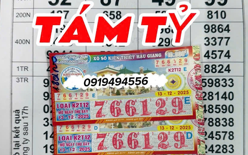 Xổ số miền Nam: Thêm người trúng độc đắc tại Vĩnh Long vào tối 15-12