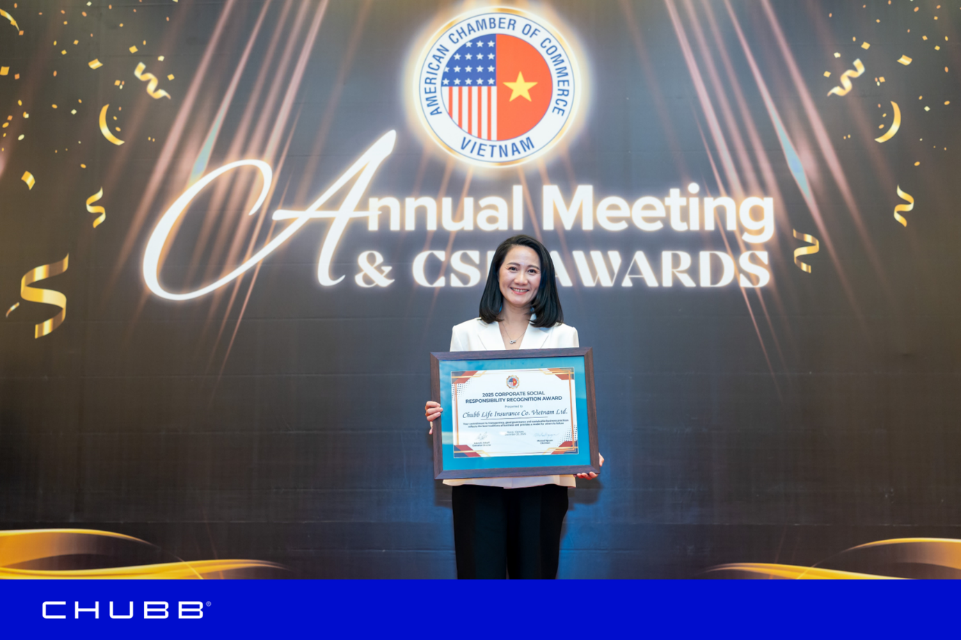 Chubb Life Việt Nam cam kết "Vì một thế giới tốt đẹp hơn" tại AmCham - Ảnh 1.