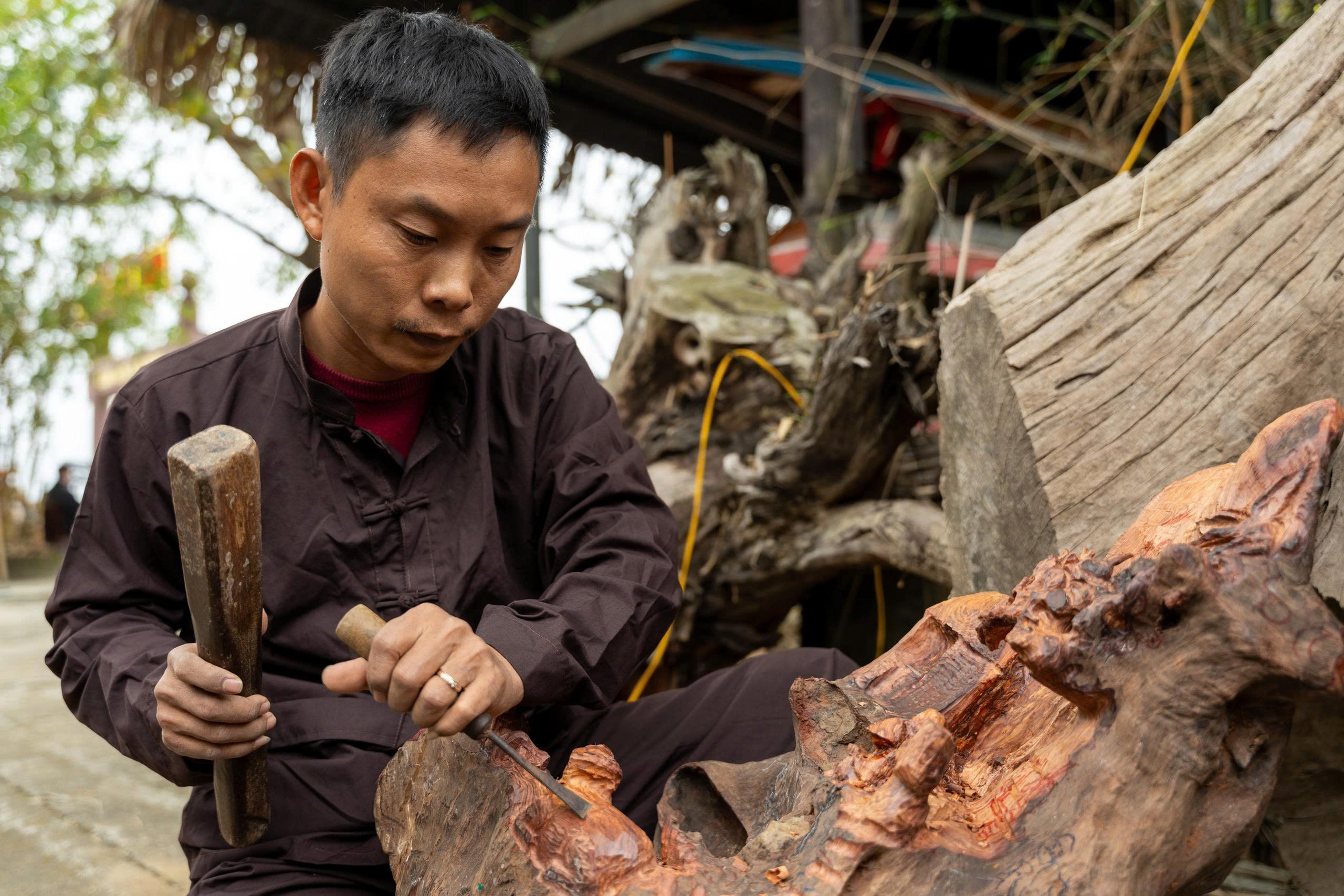 Làm mộc thủ công phục hồi nghề truyền thống - Ảnh 6.