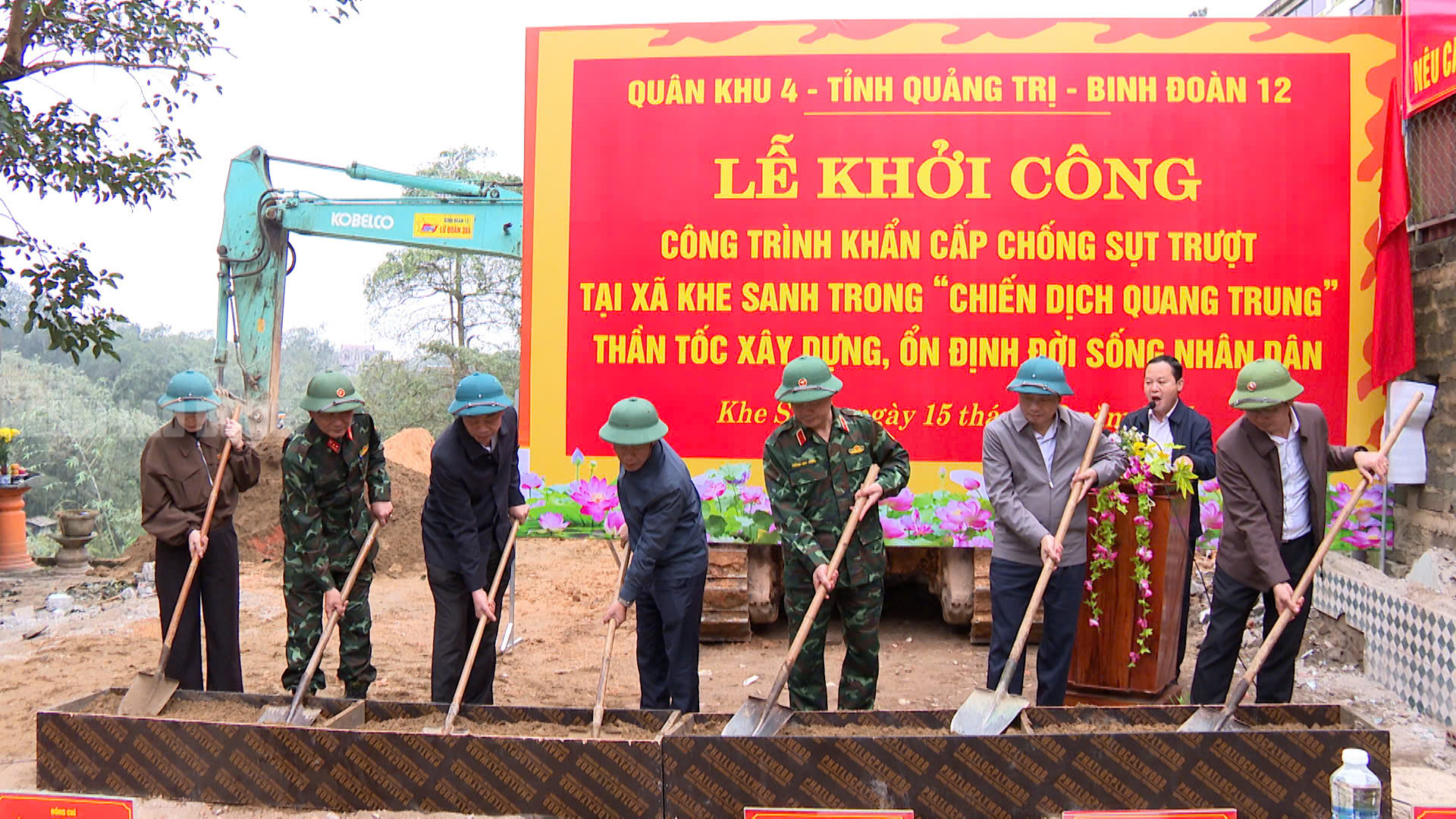 C&ocirc;ng tr&igrave;nh chống sụt trượt Khe Sanh khẩn trương triển khai giữa Sương m&ugrave; d&agrave;y đặc - Ảnh 13.