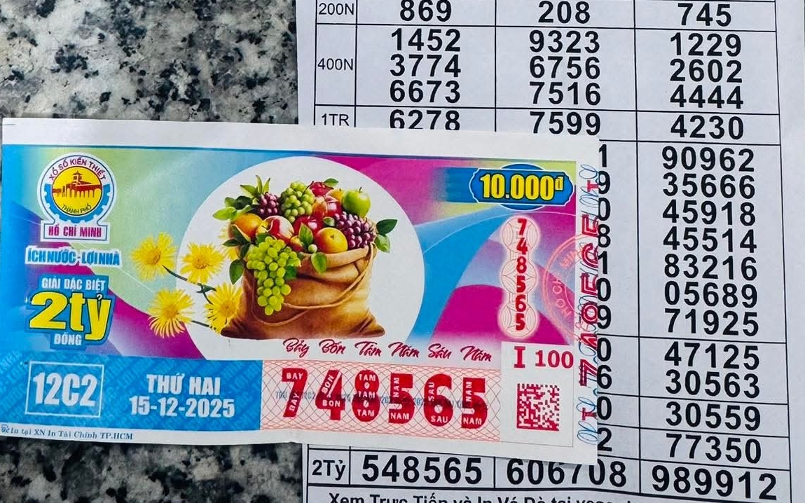 Xổ số miền Nam: Bất ngờ với giải độc đắc của vé số TPHCM, Đồng Tháp và Cà Mau