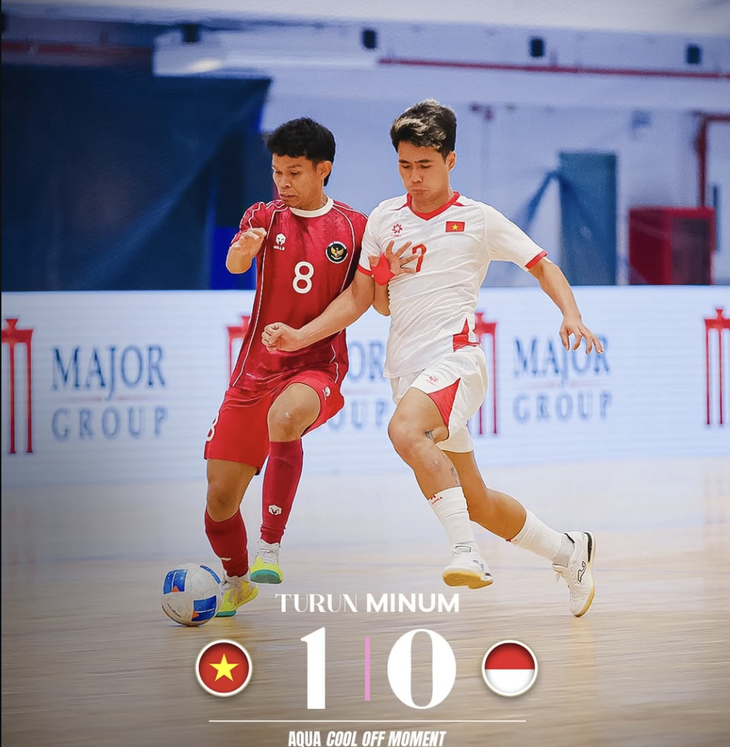 Futsal Việt Nam có được 3 điểm đầu tay khi thắng sát nút Indonesia - Ảnh 1.
