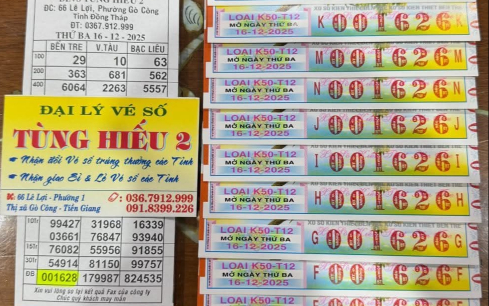 Xổ số miền Nam: Chiều 17-12, độc đắc 56 tỉ đồng đang tìm người trúng thưởng